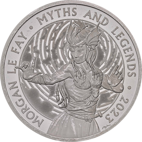 Articles: Mythology in Silver Timeless Legends Captured in Collectible Coins | Morgan le Fay | 001