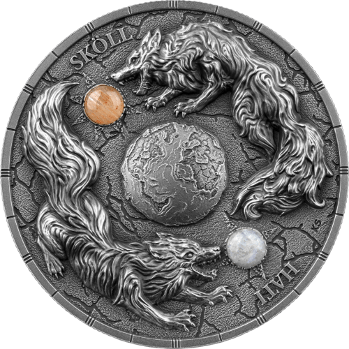 Articles: Mythology in Silver Timeless Legends Captured in Collectible Coins | Skoll and Hati | 001