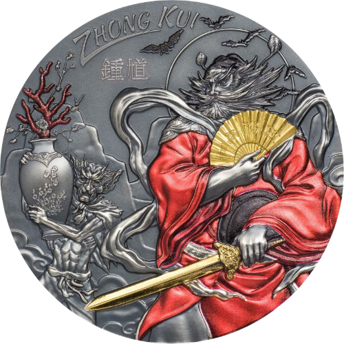 Articles: Mythology in Silver Timeless Legends Captured in Collectible Coins | Zhong Kui | 001