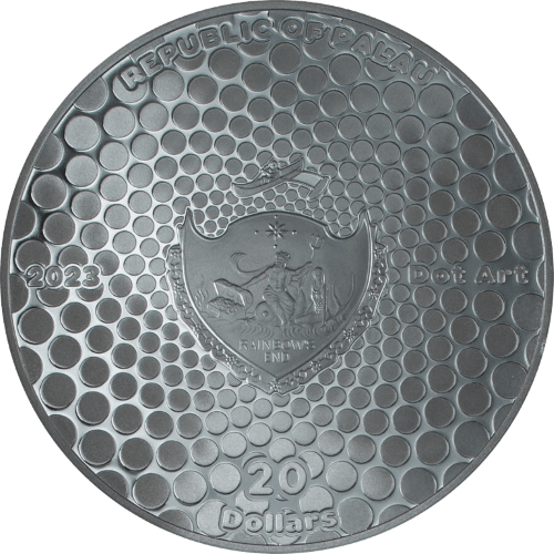 Articles: Famous Art Coins Timeless Masterpieces in Silver | Flower Mandala with Butterfly Dot Art Series | 002