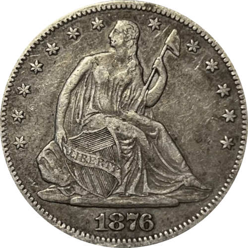 Articles: Investing in Silver Coins A Smart Choice for the Future | Sitting Liberty Half Dollar 1876-S | 001