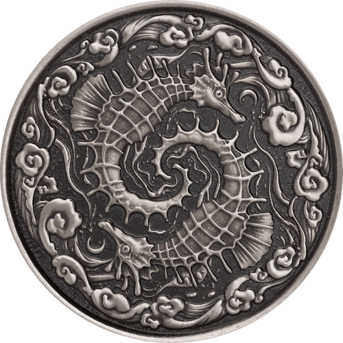 Articles: Silver Waves Capturing Ocean Beauty in Coins | Seahorse | 001
